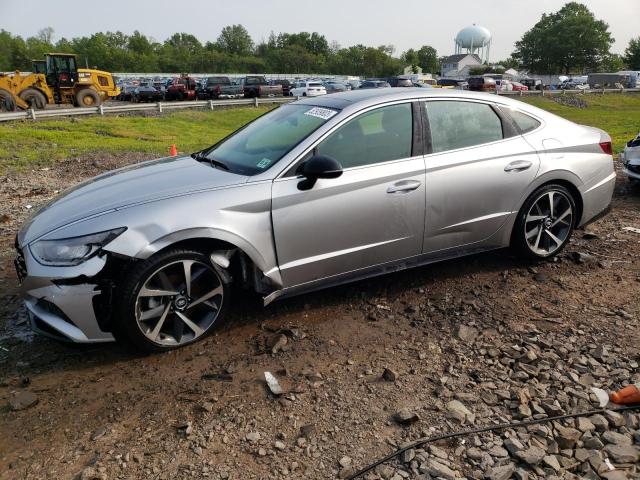 5NPEJ4J28MH108014 - 2021 HYUNDAI SONATA SEL PLUS SILVER photo 1