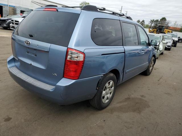 KNDMB233886198557 - 2008 KIA SEDONA EX BLUE photo 3