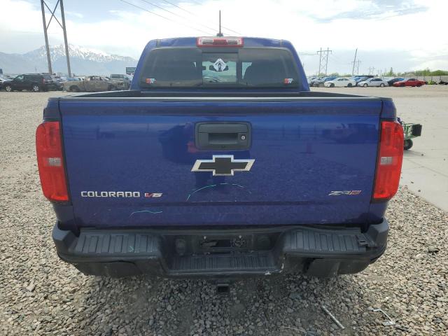 1GCGTEEN2H1274412 - 2017 CHEVROLET COLORADO ZR2 BLUE photo 6