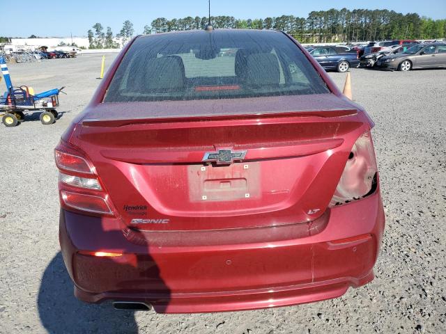 1G1JD5SH7J4100186 - 2018 CHEVROLET SONIC LT ბურგუნდია ფოტო 6