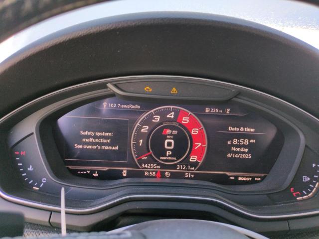 WAUC4CF55JA099896 - 2018 AUDI S5 PRESTIGE WHITE photo 9