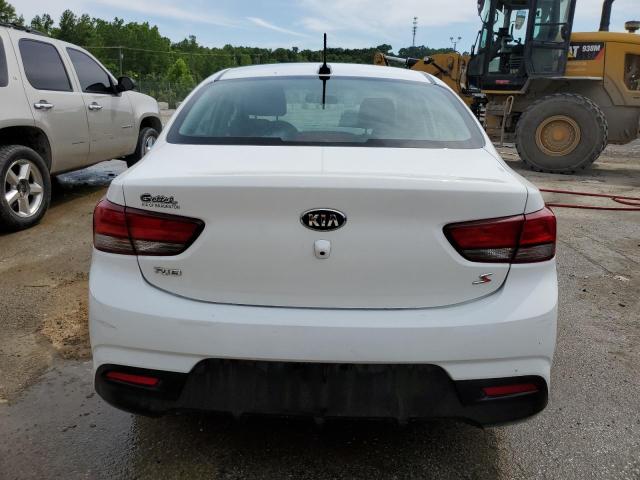 3KPA24AB5KE173724 - 2019 KIA RIO S WHITE photo 6