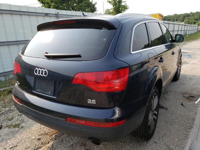 WA1AY94L69D001059 - 2009 AUDI Q7 3.6 QUATTRO BLUE photo 4