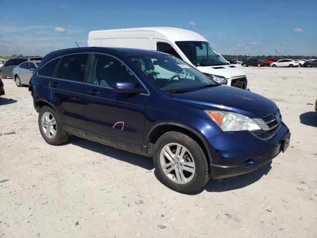 5J6RE4H79BL082971 - 2011 HONDA CR-V EXL BLUE photo 4