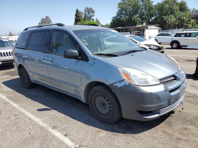 5TDZA23C24S131858 - 2004 TOYOTA SIENNA CE BLUE photo 4