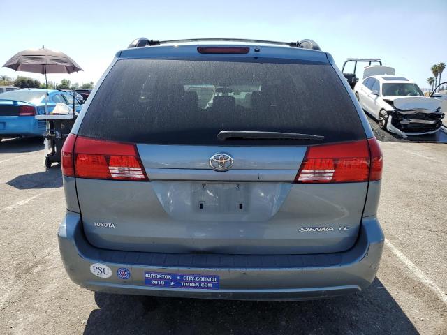 5TDZA23C24S131858 - 2004 TOYOTA SIENNA CE BLUE photo 6