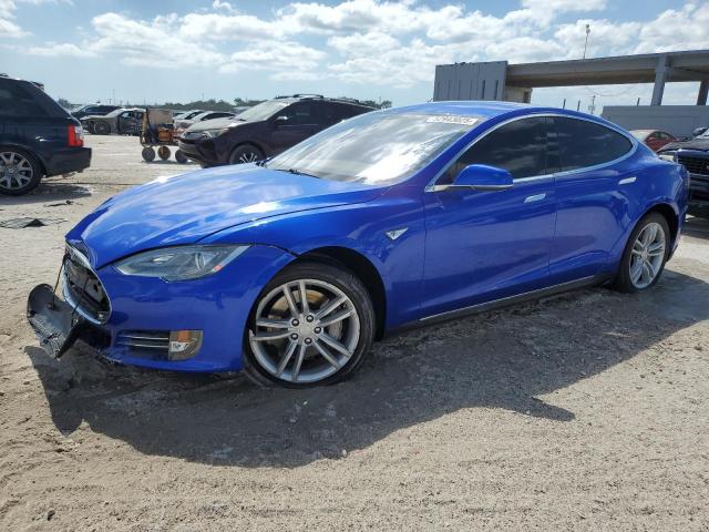 5YJSA1S14EFP44162 - 2014 TESLA MODEL S BLUE photo 1
