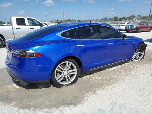 5YJSA1S14EFP44162 - 2014 TESLA MODEL S BLUE photo 3