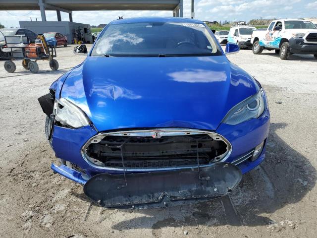 5YJSA1S14EFP44162 - 2014 TESLA MODEL S BLUE photo 5