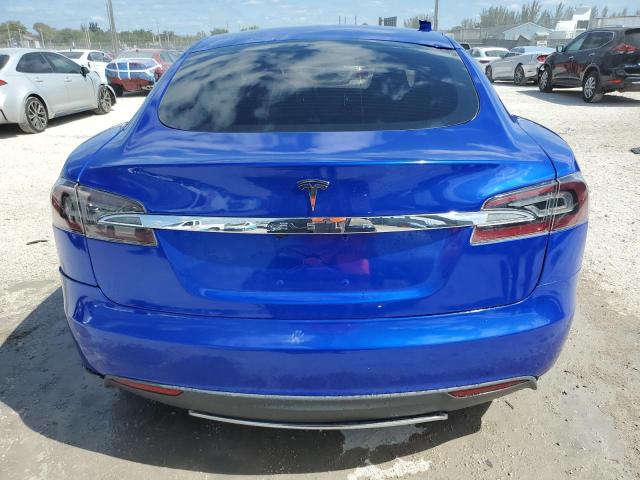 5YJSA1S14EFP44162 - 2014 TESLA MODEL S BLUE photo 6