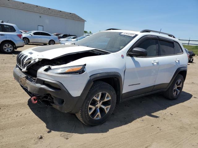 1C4PJMBS6FW616230 - 2015 JEEP CHEROKEE TRAILHAWK WHITE photo 1
