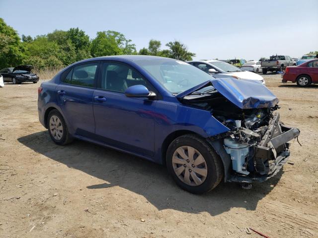 3KPA24AB4KE231046 - 2019 KIA RIO S BLUE photo 4