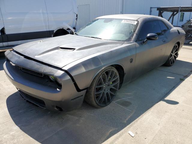 2C3CDZFJ8FH701304 - 2015 DODGE CHALLENGER R/T SCAT PACK GRAY photo 1