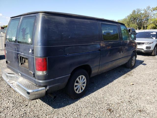 1FTRE14W25HA71237 - 2005 FORD ECONLINE E150 VAN BLUE photo 3