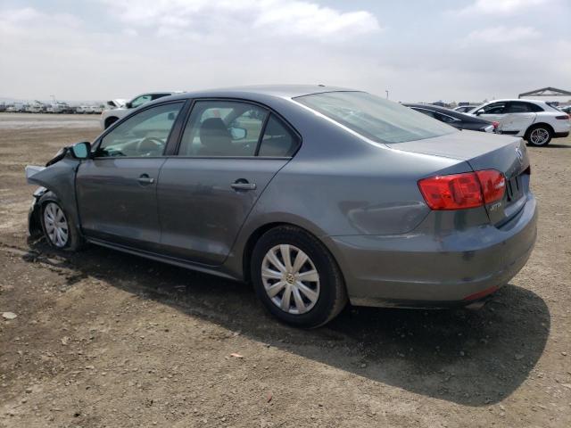 3VW2K7AJ5EM233876 - 2014 VOLKSWAGEN JETTA BASE رمادي صورة 2