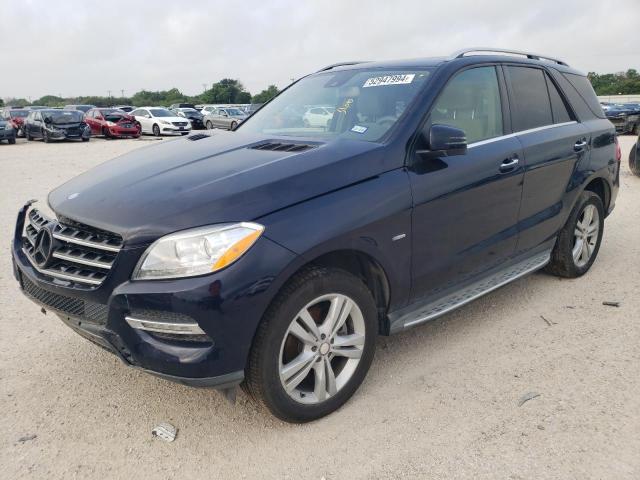 4JGDA5HB8CA063259 - 2012 MERCEDES-BENZ ML 350 4MATIC BLUE photo 1