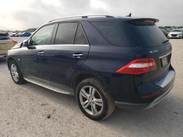 4JGDA5HB8CA063259 - 2012 MERCEDES-BENZ ML 350 4MATIC BLUE photo 2