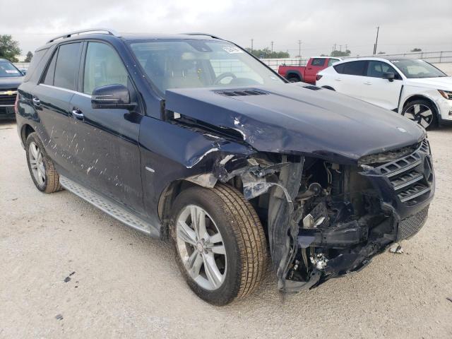 4JGDA5HB8CA063259 - 2012 MERCEDES-BENZ ML 350 4MATIC BLUE photo 4