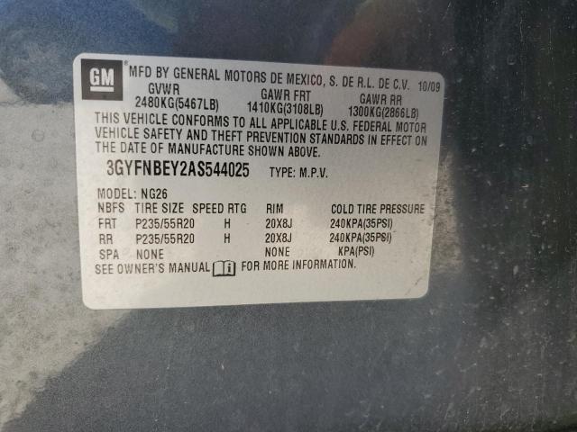 3GYFNBEY2AS544025 - 2010 CADILLAC SRX PERFORMANCE COLLECTION CHARCOAL photo 13