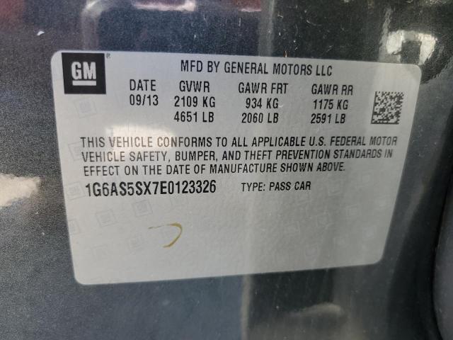 1G6AS5SX7E0123326 - 2014 CADILLAC CTS PERFORMANCE COLLECTION Серый фото 12