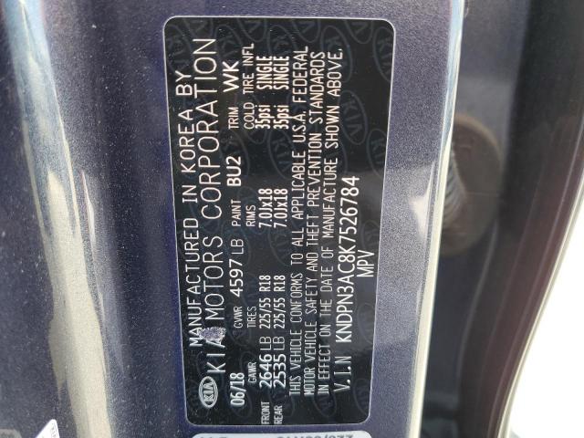 KNDPN3AC8K7526784 - 2019 KIA SPORTAGE EX BLUE photo 14