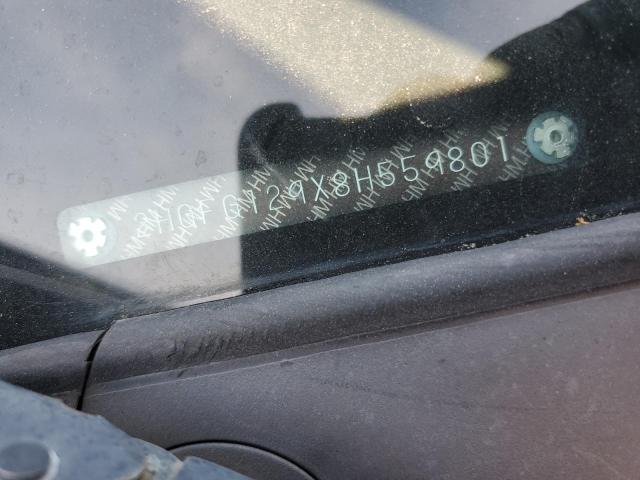 2HGFG129X8H559801 - 2008 HONDA CIVIC EXL BLACK photo 12