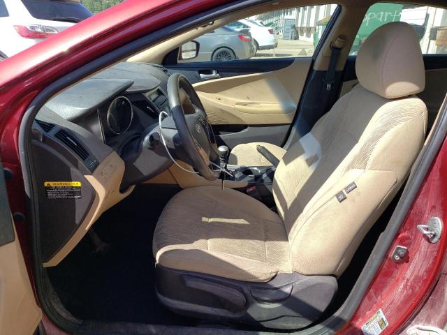 5NPEB4AC3CH343697 - 2012 HYUNDAI SONATA GLS RED photo 7