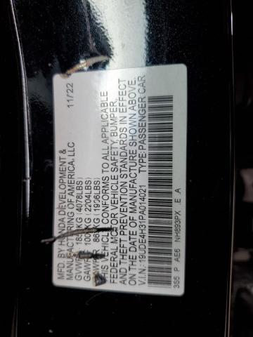 19UDE4H31PA014021 - 2023 ACURA INTEGRA A-SPEC BLACK photo 12