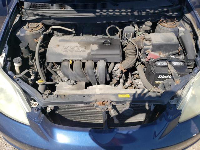 2T1KR32E64C202054 - 2004 TOYOTA COROLLA MA XR BLUE photo 11