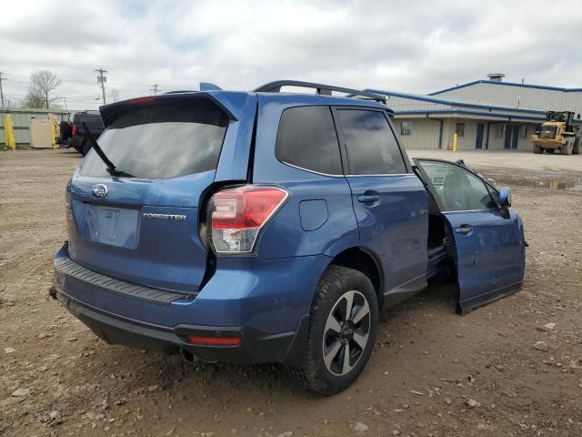 JF2SJARC7JH617859 - 2018 SUBARU FORESTER 2.5I LIMITED BLUE photo 3