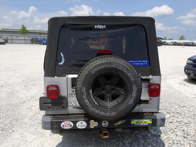 1J4FA44S56P726635 - 2006 JEEP WRANGLER / UNLIMITED SILVER photo 6