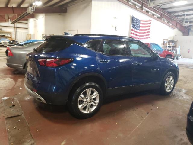 3GNKBHR47NS149603 - 2022 CHEVROLET BLAZER 2LT BLUE photo 3