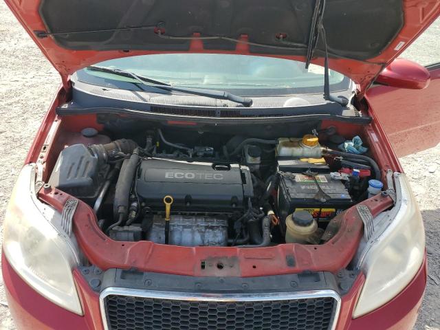 KL1TD6DE1BB213466 - 2011 CHEVROLET AVEO LS წითელი ფოტო 11