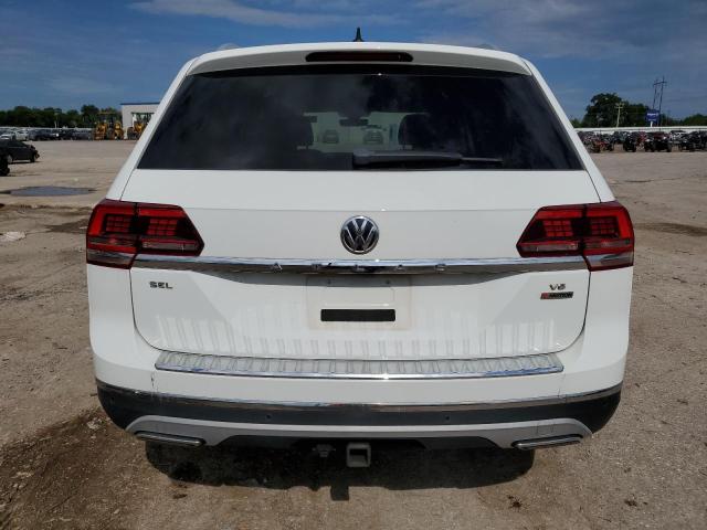 1V2NR2CA6KC552713 - 2019 VOLKSWAGEN ATLAS SEL PREMIUM WHITE photo 6