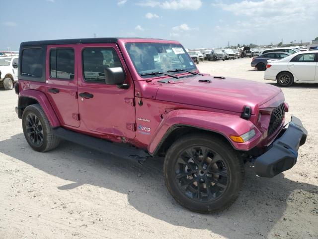 1C4JJXP68MW852703 - 2021 JEEP WRANGLER U SAHARA 4XE PINK photo 4