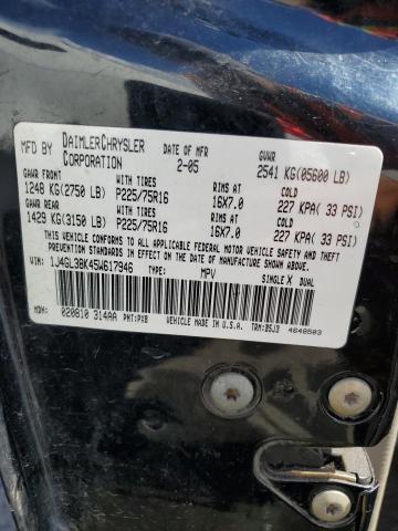 1J4GL38K45W617946 - 2005 JEEP LIBERTY RENEGADE BLACK photo 14