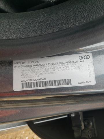 WAUW2AFC2GN055474 - 2016 AUDI S7 PRESTIGE GRAY photo 12