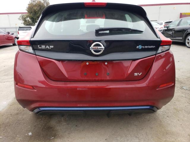 1N4AZ1CV0NC560040 - 2022 NISSAN LEAF SV RED photo 6