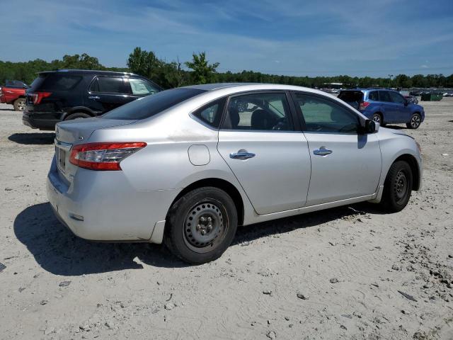 3N1AB7AP7EY217595 - 2014 NISSAN SENTRA S SILVER photo 3