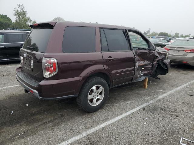 5FNYF28378B019900 - 2008 HONDA PILOT SE BURGUNDY photo 3