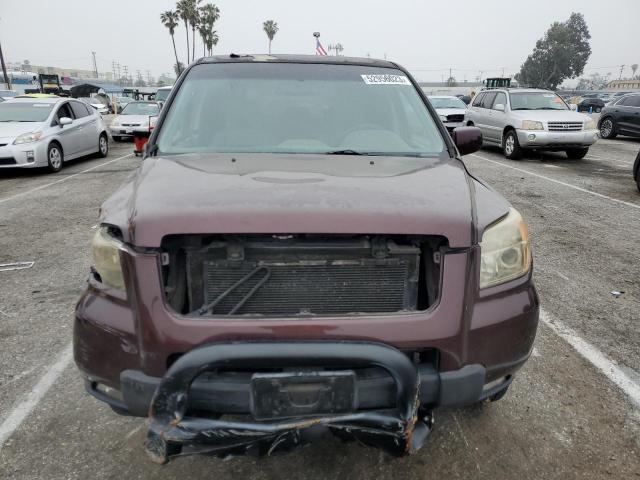 5FNYF28378B019900 - 2008 HONDA PILOT SE BURGUNDY photo 5