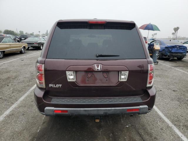 5FNYF28378B019900 - 2008 HONDA PILOT SE BURGUNDY photo 6