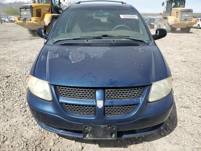 1D4GP24363B142326 - 2003 DODGE GRAND CARA SE BLUE photo 5