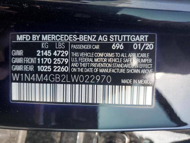 W1N4M4GB2LW022970 - 2020 MERCEDES-BENZ GLB 250 BLACK photo 13