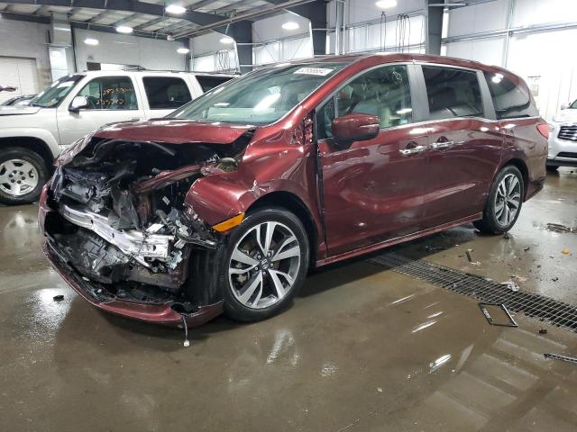 5FNRL6H89MB008729 - 2021 HONDA ODYSSEY TOURING BURGUNDY photo 1