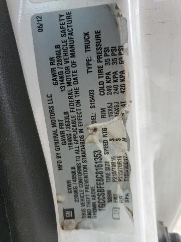 1GCCSBFE8C8161353 - 2012 CHEVROLET COLORADO Ağ foto 12