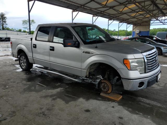 1FTEW1C83AFC60015 - 2010 FORD F150 SUPERCREW SILVER photo 4