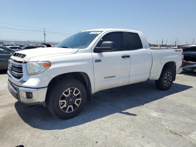 5TFUY5F16EX336838 - 2014 TOYOTA TUNDRA DOUBLE CAB SR/SR5 WHITE photo 1