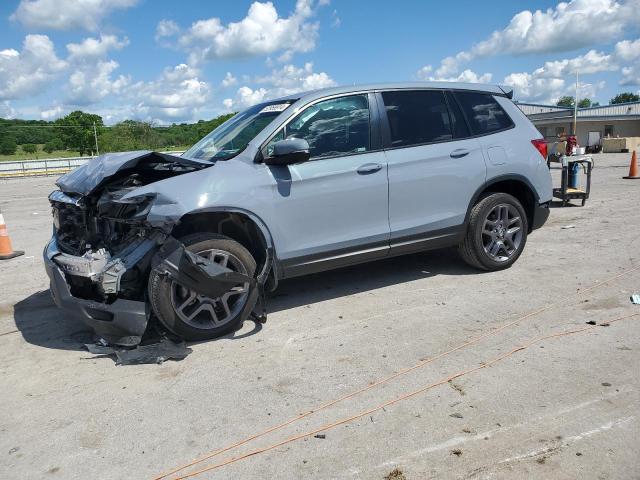 5FNYF8H57NB000361 - 2022 HONDA PASSPORT EXL GRAY photo 1