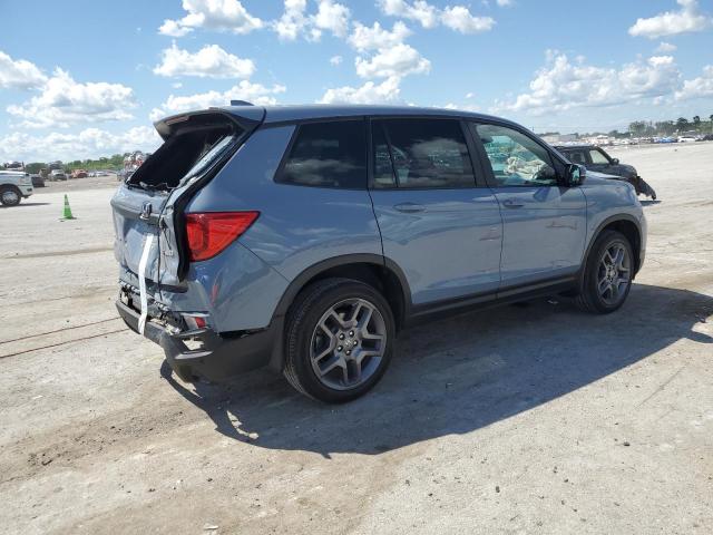 5FNYF8H57NB000361 - 2022 HONDA PASSPORT EXL GRAY photo 3